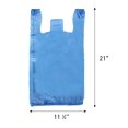 thumbnail image 2 of SSWBasics Plastic Shopping Bags - (Blue T-Shirt Bags 11 ½” x 6" x 21") - Case of 1000 - Durable Plastic Grocery Bags for Takeout  Grocery  Convenience Stores  Thrift Shops  Boutiques  and Restaurants, 2 of 6