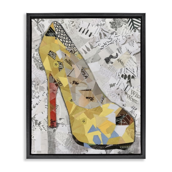 Stupell Industries Modern Black Floating Frame Canvas Art, 17 x 21, by Coco Good