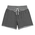 thumbnail image 4 of Womens Loose Striped Shorts Summer Casual Beach Shorts Comfortable Elastic Waist, 4 of 4