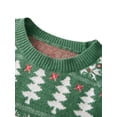 thumbnail image 5 of Matching Family Christmas Pullover Sweaters Long Sleeve Snowflake Crewneck Knitted Pullover Tops, 5 of 10