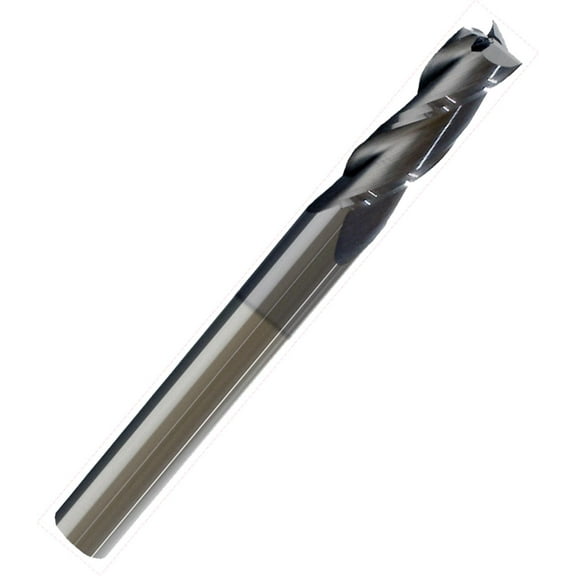 1/2" 3 Flute Single End 30° Carbide End Mill TiCN Coated, 1"Length of Cut, 1/2" Shank, 3" OAL