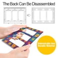 thumbnail image 4 of Yayeee Rocker Switch Wall Plate 1-Gang 4.6"x2.9" Home Decorative Outlet Cover, Colorful Checkered Daisy, 4 of 6