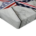 thumbnail image 2 of Ambesonne 4th of July Fitted Sheet, Star US Flag, Twin XL Size, Multicolor, 2 of 3