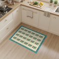 thumbnail image 2 of ODIKA 3'x5' Washable Area Rug Fish Vintage Fishing Canned Retro Nautical Sardine Tin Bathroom for Hallway, Laundry Room, Non-Slip, Flatweave, Easy Care, 2 of 7
