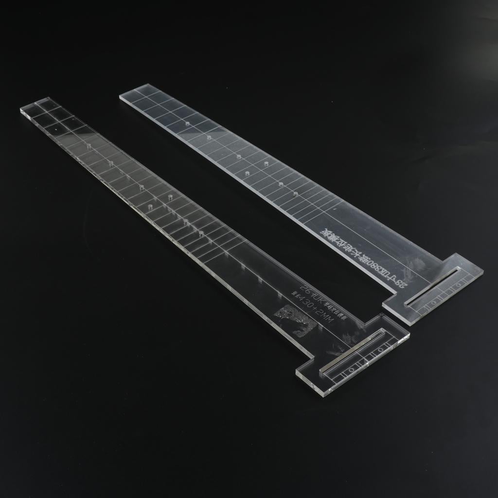LeeQinersw 16'' Guitar Fingerboard Fretboard Bridge Positioning Marking Template 16inch 16 inches