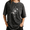 Black, variant on UNISHE Retro USA Flag Heart Fireworks Wash Print Tshirt S-2XL Acid Washed Black Graphic Tees Casual Shirts for Patriotic Tops
