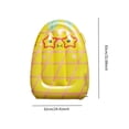 thumbnail image 2 of Flotador inflable de piscina de PVC para niños, equipo de juguete, práctico y portátil para deportes acuáticos. Amarillo, 2 of 9