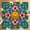 Color 4, variant on Mahjong Mat 31.5" x 31.5" Cute Ducks Floral Wreath Pastel Ribbon Bow Decorative Border Frame Non-Slip Noise Reduction American Mahjong Tiles Table Cover for Dominoes Poker Card Board Games Gift