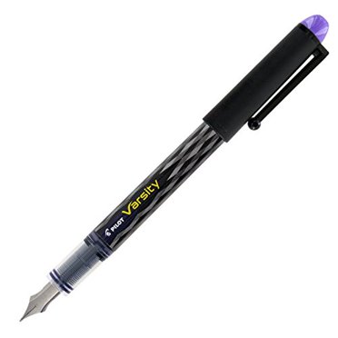 Pilot Varsity Disposable Fountain Pens - Purple Ink, Box Of 12 (Dozen), With Pocket Clip