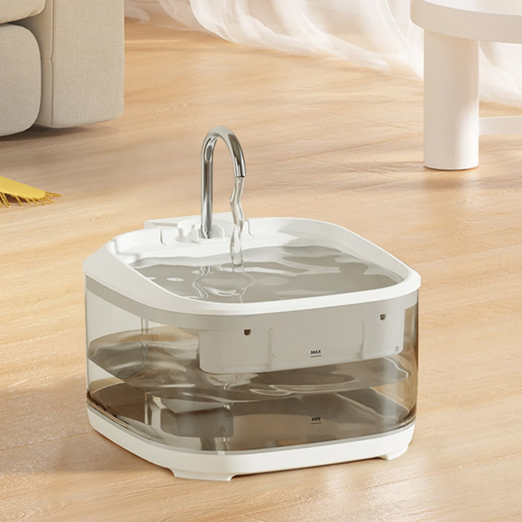 Cats Water Dispenser With Filtration Stainless Steel Bowl Low Noise Water Fountain For Automatic Water Circulations