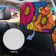 thumbnail image 5 of FOR U DESIGNS Hippie Floral Print Car Seat Cover Universal Front Seats Protector, Running Towel for Gym Workout, Swimming, Beach and Hiking, Front Seat Covers for Trucks SUV Van Sedan, 2 Pack, 5 of 7