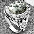 thumbnail image 2 of Natural Pinolith Stone 925 Sterling Silver Ring s.7 Jewelry R-1424 SDR208770, 2 of 5