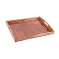 thumbnail image 2 of Bandeja de madera multiusos con 2 asas, despensa, encimera, cocina, centro de mesa, organizador de mesa rectangular, bandeja para servir, bandeja para grande Gloria bandeja de almacenamiento, 2 of 9