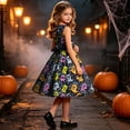 thumbnail image 6 of ATOGUTA Halloween Dress For Girls Sleeveless A Line Dress Flowy Tween Girl Party Dresses, Size 4T-14, 6 of 6