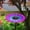 Purple, variant on 1 Pc，This Beautifully Crafted Metal Flower Bird Bath Doubles As A Bird Feeder, Adding Charm And Function To Your Outdoor Space.