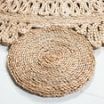 thumbnail image 3 of SAFAVIEH Natural Fiber Miraj Geometric Area Rug, Natural, 8' x 8' Round, 3 of 7