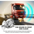 thumbnail image 3 of 2 PCS 300DB Super Loud Train Horn, 12V Waterproof Air Horns Replacement Kit, High Low Tone Car Air Electric Snail Double Horn, Universal Vehicle Air Horn Replacement for Car Truck Boat (Silver), 3 of 7