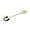 Gold/1 Pcs, variant on Dessert Spoon, Creative Tableware, Coffee Spoon Mini Teaspoons, Sugar Stirring Ice Cream Soup Mixing Antipasto Cappuccino Cake Spoons (Silver/1 Pcs) 4.33Inches