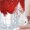 Red White-5, variant on Christmas Ice Blue Tie Up Curtains 45 Inches Long, Kitchen Window Curtains Over Sink, Xmas Snowflake Forest Pine Trees Branch Small Window Curtains Shade Balloon Curtains for Bedroom/Cafe 34"x45"
