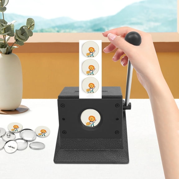 37mm Round Manual Punch Die Cutter for Badge Making 49mm Cut