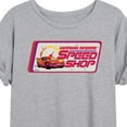 thumbnail image 3 of Disney Cars - Lightning McQueen Speed Shop - Women's Oversized T-Shirt, 3 of 5