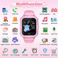 thumbnail image 2 of 4G Kids Smartwatch with SIM Card,GPS Tracker,Boys Girls Smart Watch for Kids with Camera, 2 Way Phone Call, SOS, Smart Wrist Watch, 4-13 Years Children Xmas Birthday Gifts, Pink, 2 of 8