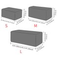 thumbnail image 3 of Rectangle Footstool Stretch Ottoman Cover Washable Modern Checked Jacquard Sofa, 3 of 4