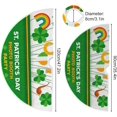 thumbnail image 3 of Coolnut St. Patrick's Day Christmas Tree Skirt 36", St. Patrick's Day Tree Skirt Double Layers Polyester Easter Tree Skirt for St. Patrick's Day Holiday Party Decoration, 3 of 6