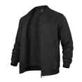 thumbnail image 5 of Rexolia Mens Cotton Jacket Lightweight Full Zip Windproof Stand Collar with Pockets Outdoor Hiking Fall Black 3XL, 5 of 7