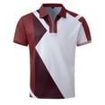 thumbnail image 3 of Men's Classic Short Sleeve Polo Shirt Zip Up Casual Summer Slim Fit T-Shirts, 3 of 6