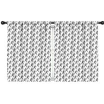 Blackout Kids Curtains,Black Bigfoot Pattern Childrens Insulated Curtains Set Of 2,Bedroom Essentials,Toddler Room Decor 42x54in(106x137cm)