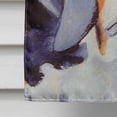 thumbnail image 4 of Carolines Treasures LH9327CHF 28 x 40 Po. Basset Hound Flocons de Neige Rouges et Verts Drapeau de Noël en Toile - Taille Maison, 4 of 4