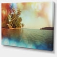 thumbnail image 2 of Serene Tropical Beach with Palms - Seashore Canvas Art Print, 2 of 3