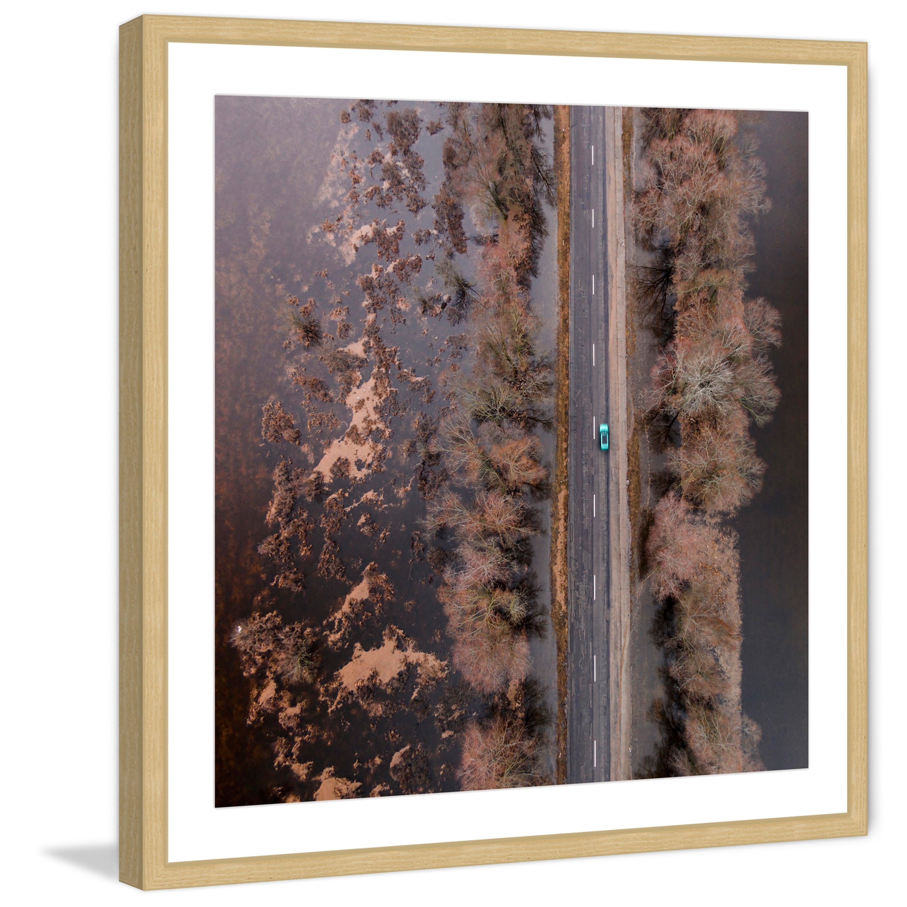 Marmont Hill "Lone Car" by Karolis Janulis Framed Painting Print