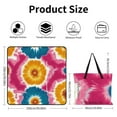 thumbnail image 2 of Colorful Tie Dye Vortex Outdoor Picnic Blanket, Foldable Waterproof Beach Mat, Portable Beach Blanket for Beach Camping, Hiking, Family Concerts, 2 of 7