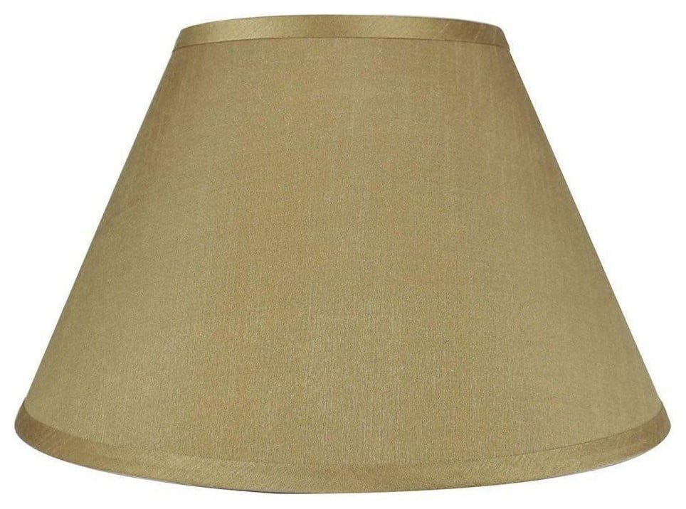 Urbanest Coolie Lamp Shade Faux Silk 8x16x10 Gold Com Urbanest Coolie Lamp Shade Faux Silk, Brown Lampshade With Gold Lining Paper