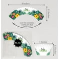 thumbnail image 3 of Inkdotpot Bottomless Cupcake Wrappers for Baby Shower, Tropical Leave & Flamingo Adjustable Cup Cake Liners Party Supplies, Girl Baby Shower Decorations - Pack of 30, 3 of 6