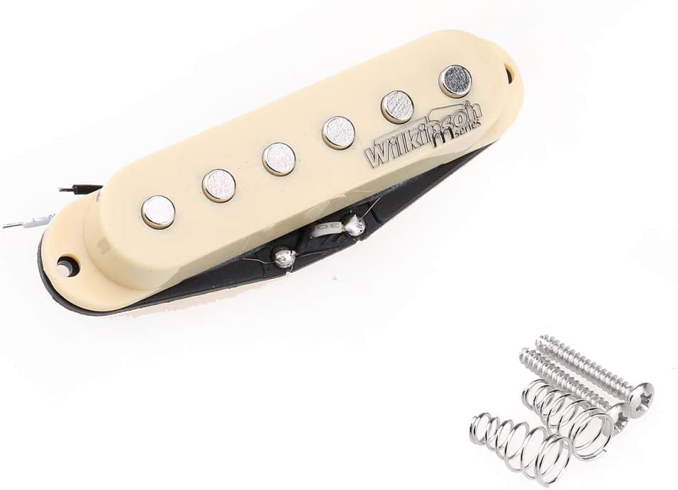 White Wilkinson High Output Ceramic Single Coil Pickup for Strat Style Guitar Bridge
