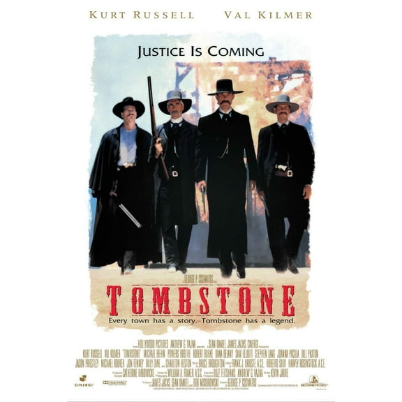 Tombstone 1993 Movie Poster Canvas Art Poster and Wall Art Picture Print Modern Family Bedroom Decor Posters