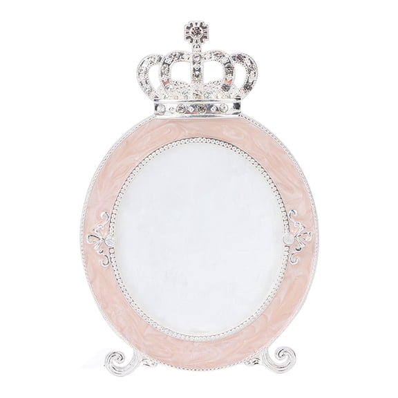 LAZIOEGR Resin Nail Art Plate – Durable Crown‑Shaped Mixing Tray, 3.94" x 4.72", Ideal for Nail Polish, Gel, Makeup, Photography Props, Silver