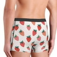 thumbnail image 4 of Bingfone Hand Drawn Strawberry Men's Underwear - Casual Stretch Boxer Briefs-XX-Large, 4 of 7