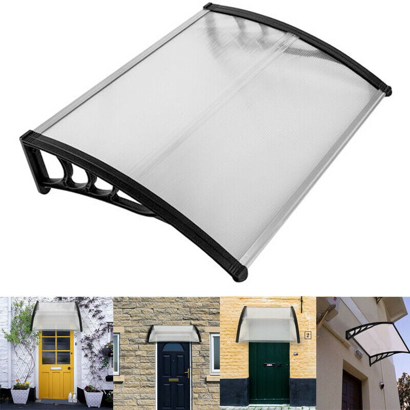 Window Rain Cover Outdoor Front Door Awning Patio Canopy UV Protect Eaves Guard 
