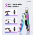 thumbnail image 3 of MelodySusie 4pcs Nail Clippers Set with Cuticle Trimmer and Dual-Ended Pusher, Stainless Steel Acrylic Nail Cutter Set, 3 of 8