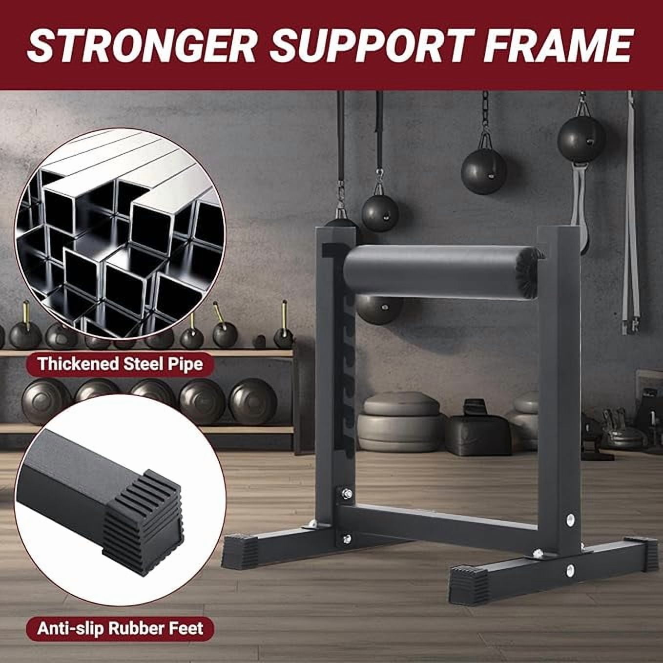 Bulgarian Split Squat Stand, Single Leg Squat Roller, Split Squat Stand with 7 Adjustable Roller Heights, Ideal for Squats, Leg Lunges, Bodyweight & Lower Body Strength Training