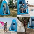thumbnail image 5 of Blue Pop Up Shower Tent Portable Camping Changing Camp Toilet Bathroom Pod, 5 of 9
