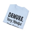thumbnail image 4 of Demure Very Mindful, Gildan Unisex Softstyle T-Shirt, Trending Demure S-3XL, 4 of 4