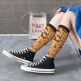 thumbnail image 3 of Lsque Brown Mushrooms Printed Crew Socks Men's Women's LightWeight Thin Casual Calf Socks ,Knee High Socks,Cotton Socks, 3 of 9