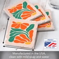 thumbnail image 3 of Thirstystone "Orange BOHO Floral" 4-Pack Tumbled Tile Coasters, 3 of 7