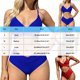 thumbnail image 3 of Trajes de baño Amzcrzy Tankini para mujer, trajes de baño, trajes de baño, bikini, traje de baño diario para mujer, traje de baño conservador de cuerpo unido, conjunto de playa de dos piezas rojo, M, 3 of 8