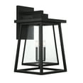 thumbnail image 4 of Denver 3-Light Outdoor Wall Lantern in Matte Black, 4 of 5